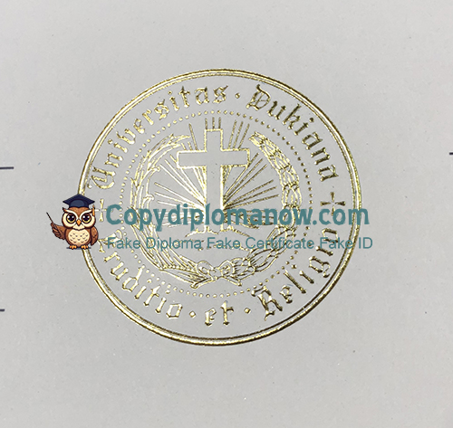 Duke University Diploma seal