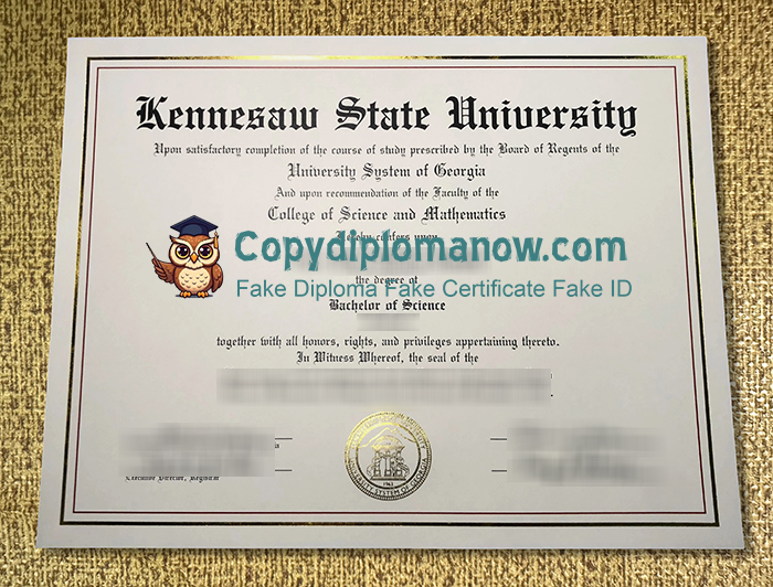 Kennesaw State University Diploma 