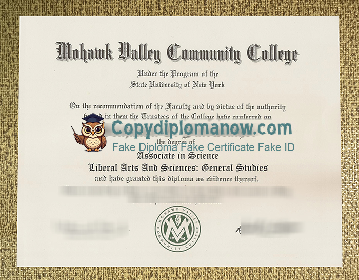 Mohawk Valley Community College Diploma, MVCC Diploma