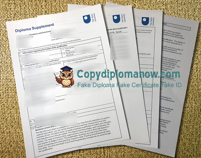 Open University Diploma Supplement