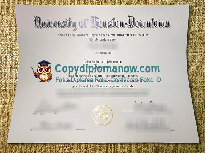 University of Houston–Downtown Diploma, UHD Diploma