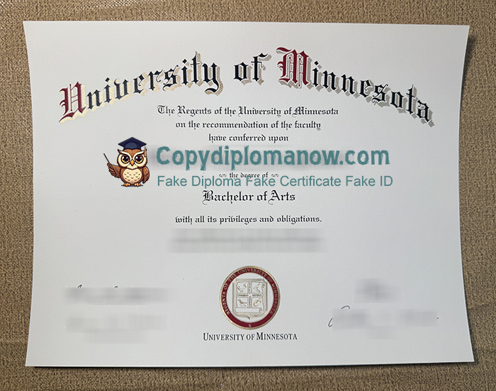 University of Minnesota Diploma