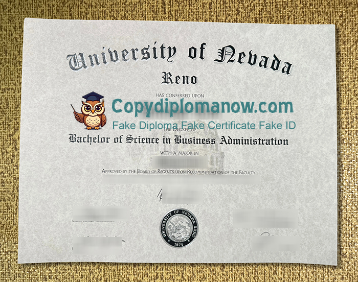University of Nevada, Reno Diploma, UNR Diploma