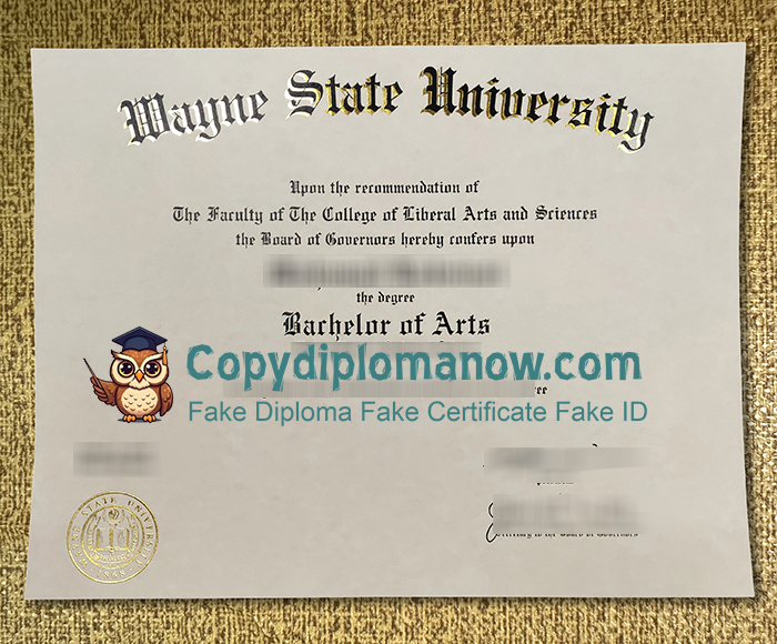Wayne State University Diploma, WSU Diploma