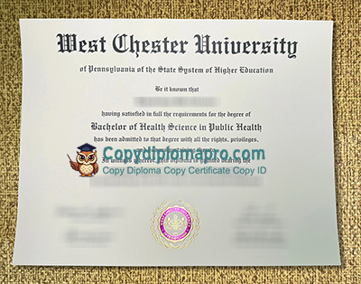 West Chester University Diploma, WCU Diploma