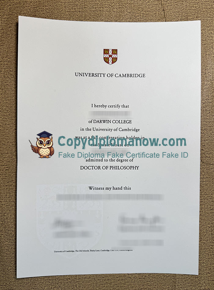University of Cambridge Degree