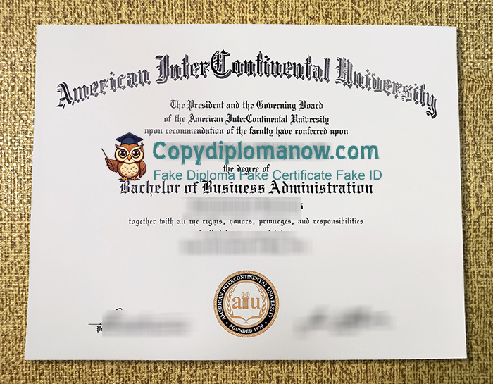 American InterContinental University Diploma