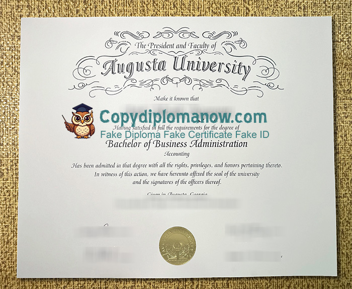 Augusta University Diploma