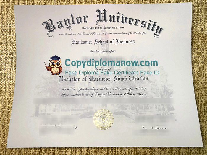 Baylor University Diploma