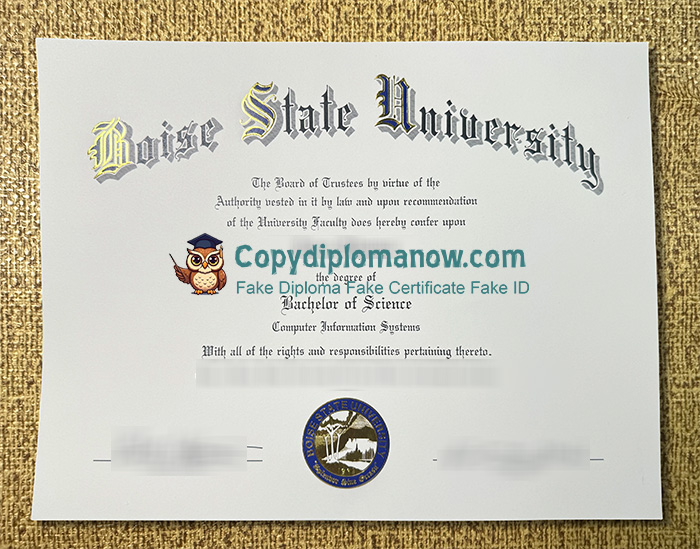 Boise State University Diploma, BSU Diploma