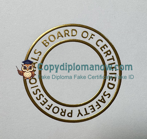 CSP Certificate seal