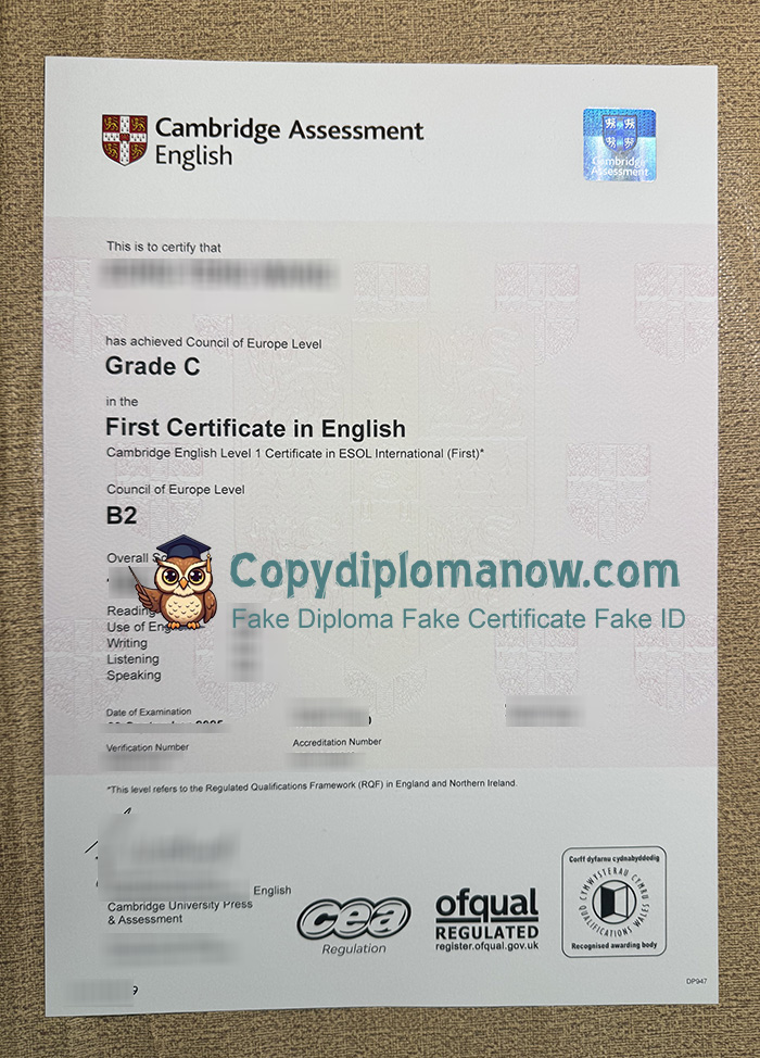 Cambridge English B2 First Certificate