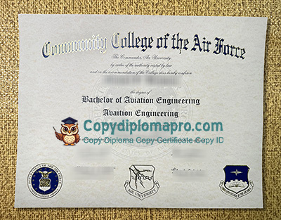 Community College of the Air Force Diploma, CCAF Diploma