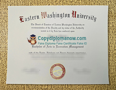 Eastern Washington University Diploma, EWU Diploma