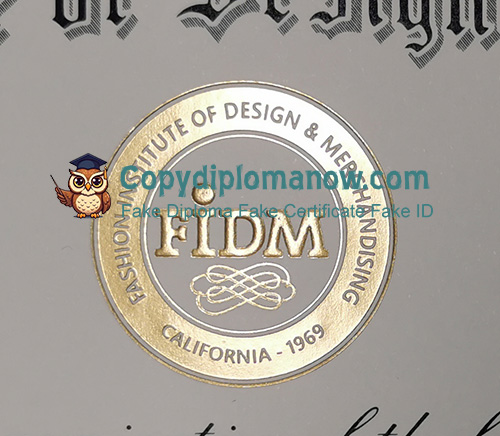 FIDM Diploma seal
