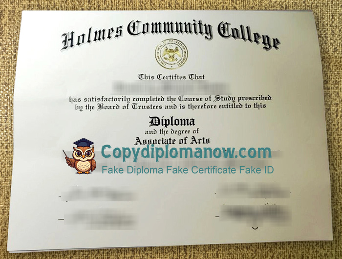 Holmes Community College Diploma
