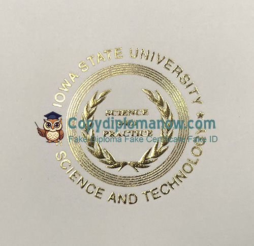 Iowa State University Diploma seal