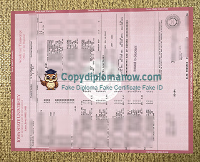 Iowa State University Transcript