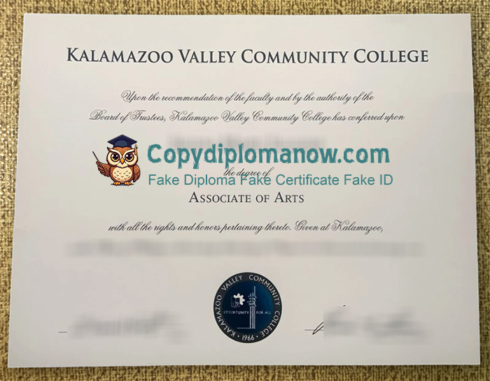 KVCC Diploma, Kalamazoo Valley Community College Diploma