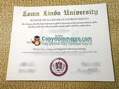 Loma Linda University Diploma, LLU Diploma