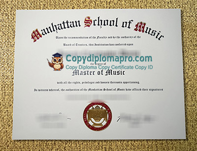 Manhattan School of Music Diploma, MSM Diploma