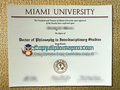 Miami University Diploma