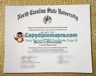 North Carolina State University Diploma, NCSU Diploma