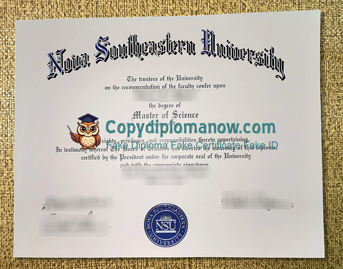 Nova Southeastern University Diploma