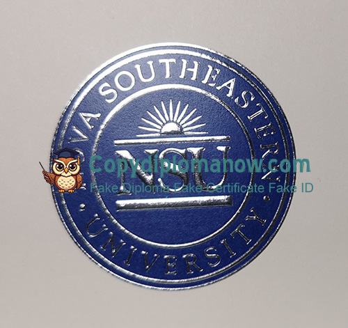 Nova Southeastern University Diploma seal