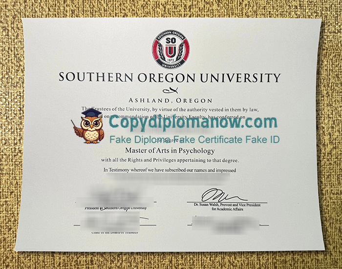Southern Oregon University Diploma, SOU Diploma