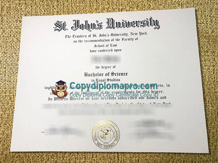 St. John's University Diploma