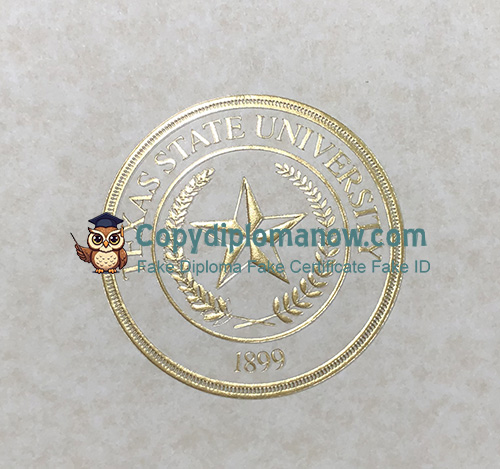TXST Diploma seal