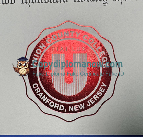 Union County College Diploma seal