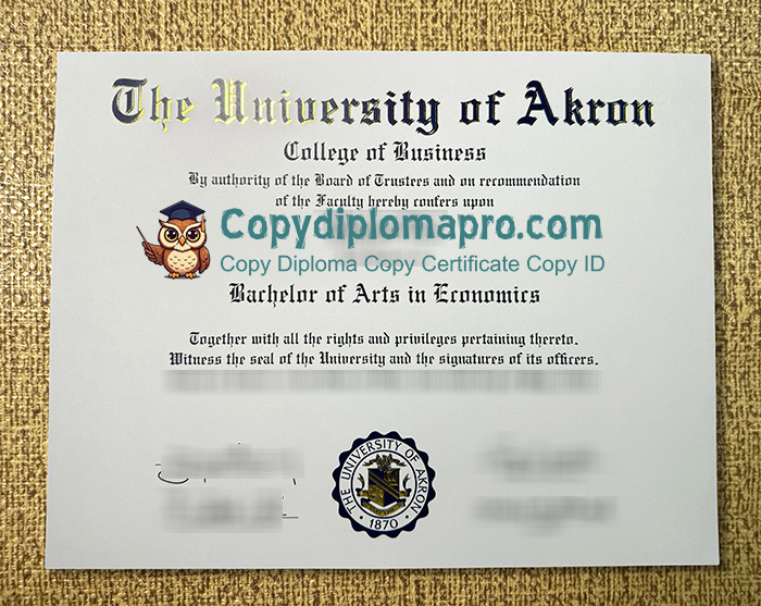 University of Akron Diploma