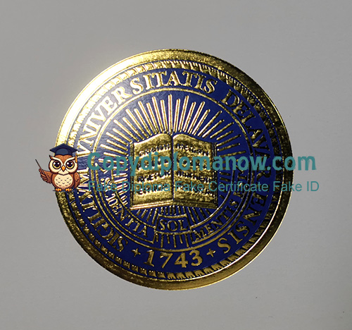 University of Delaware Diploma seal
