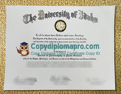 University of Idaho Diploma
