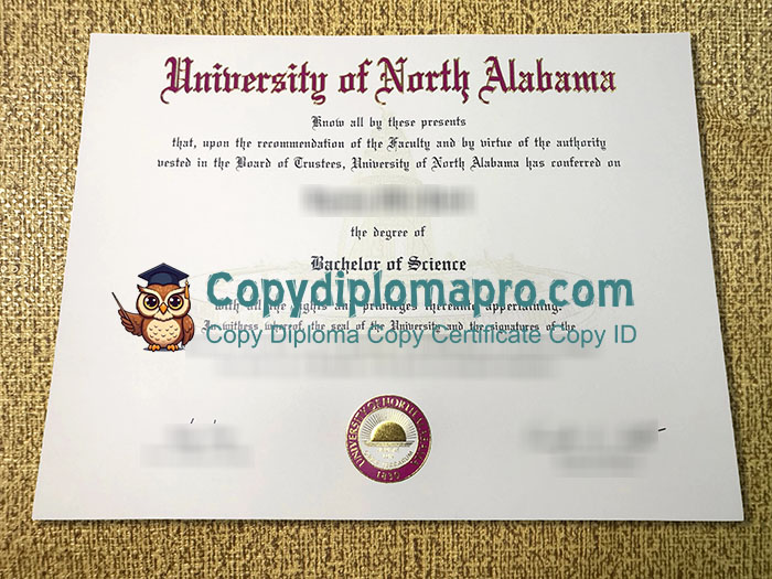 University of North Alabama Diploma, UNA Diploma
