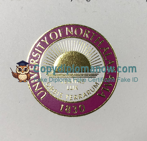 University of North Alabama Diploma seal