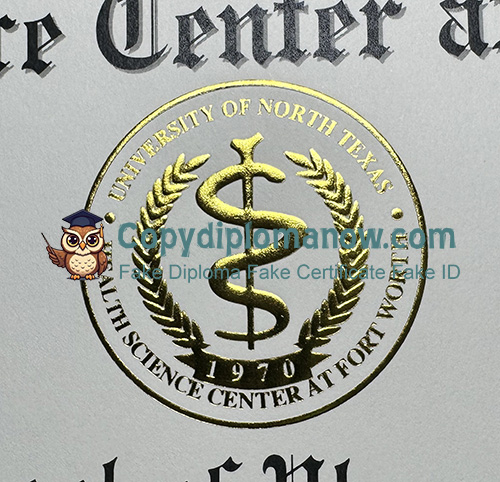 UNT Health Fort Worth Diploma seal