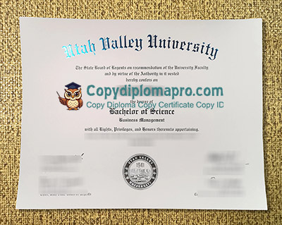 Utah Valley University Diploma