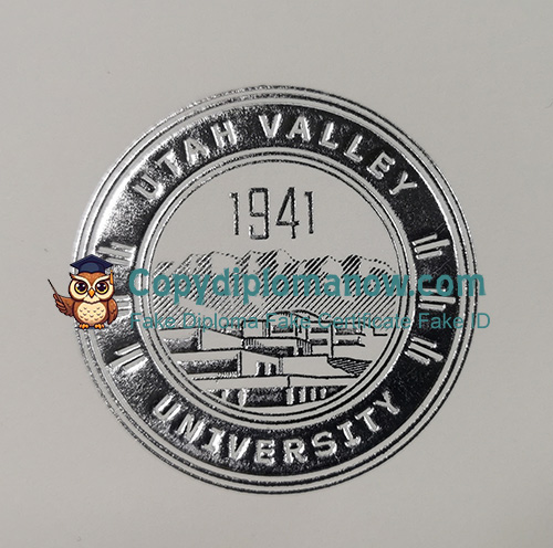 Utah Valley University Diploma seal
