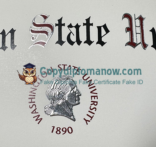 Washington State University Diploma seal