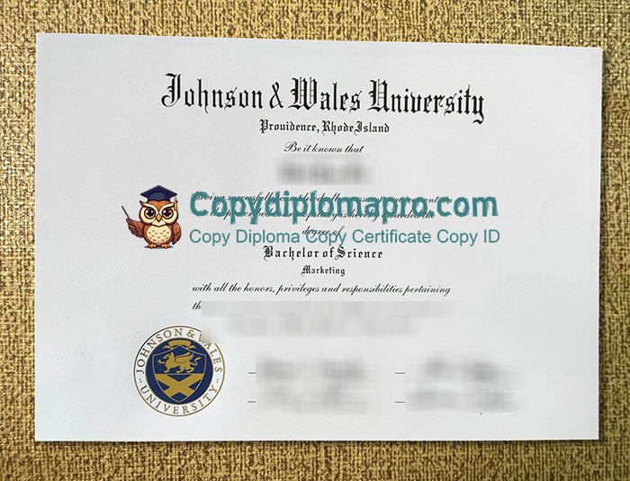 Johnson & Wales University Diploma, JWU Diploma