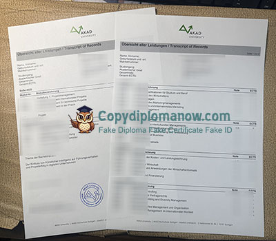 AKAD University Transcript