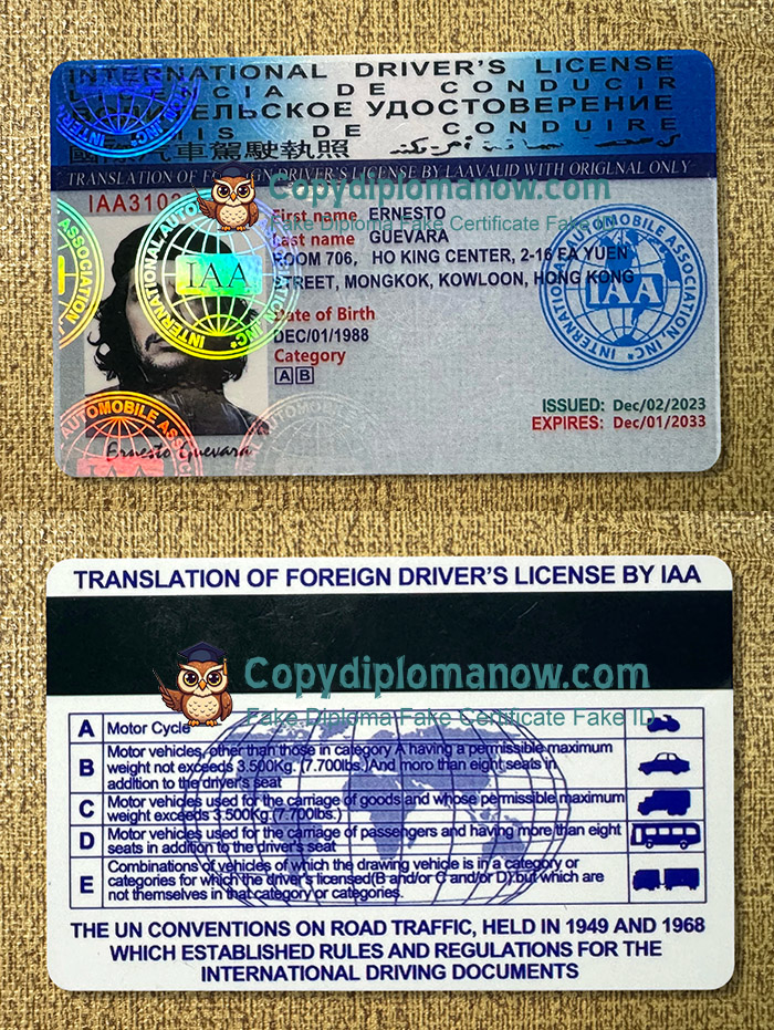 International Driving License, International ID