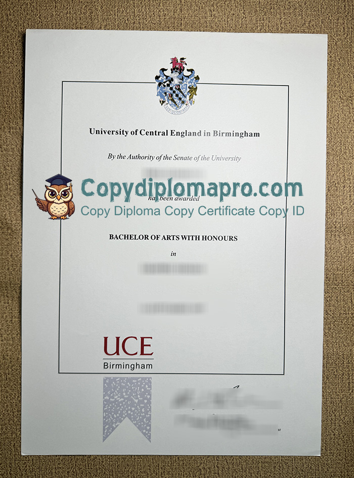 University of Central Englandin Birmingham Degree, UCE Degree