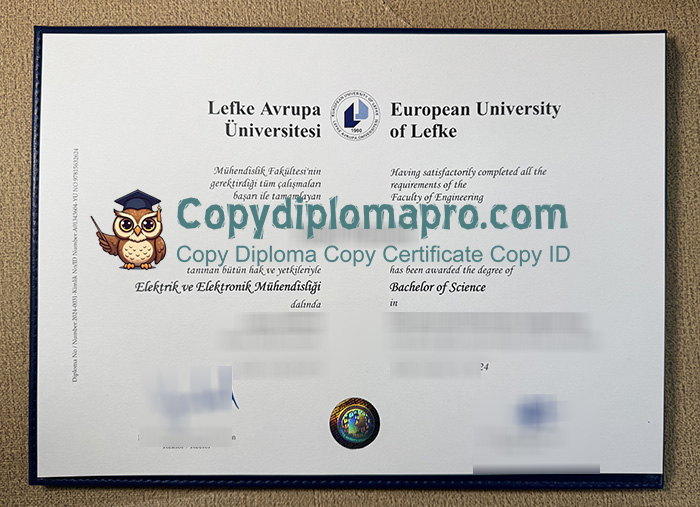 European University of Lefke Diploma, EUL Diploma