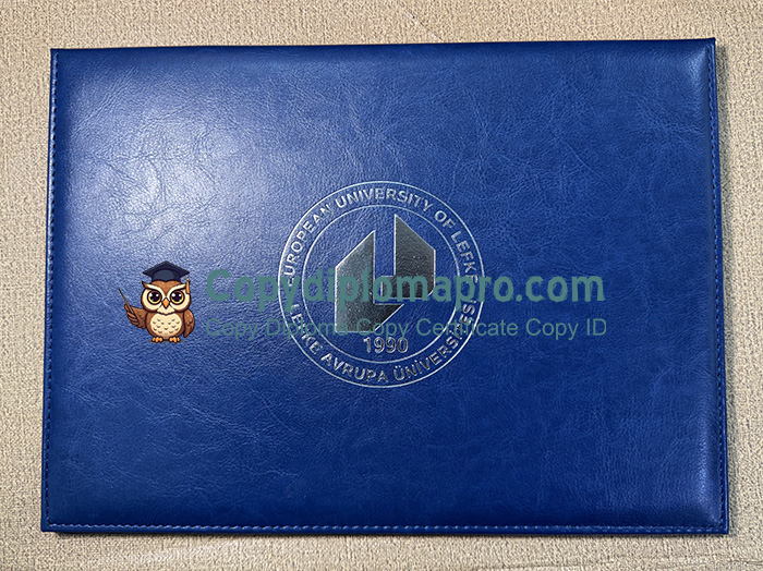 European University of Lefke Diploma Cover