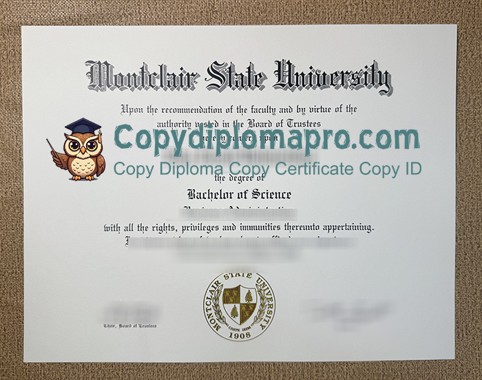 Montclair State University Diploma