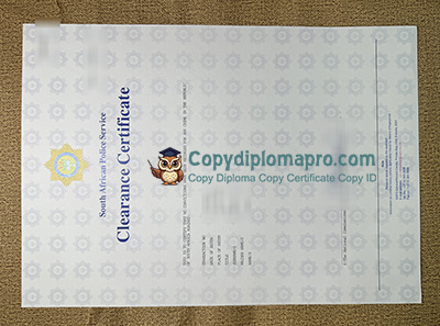 South African Police Clearance Certificate